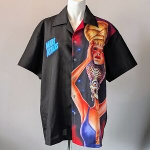 Kreepsville Presents Mars Attacks Graphic Button-Up Shirt Size Medium